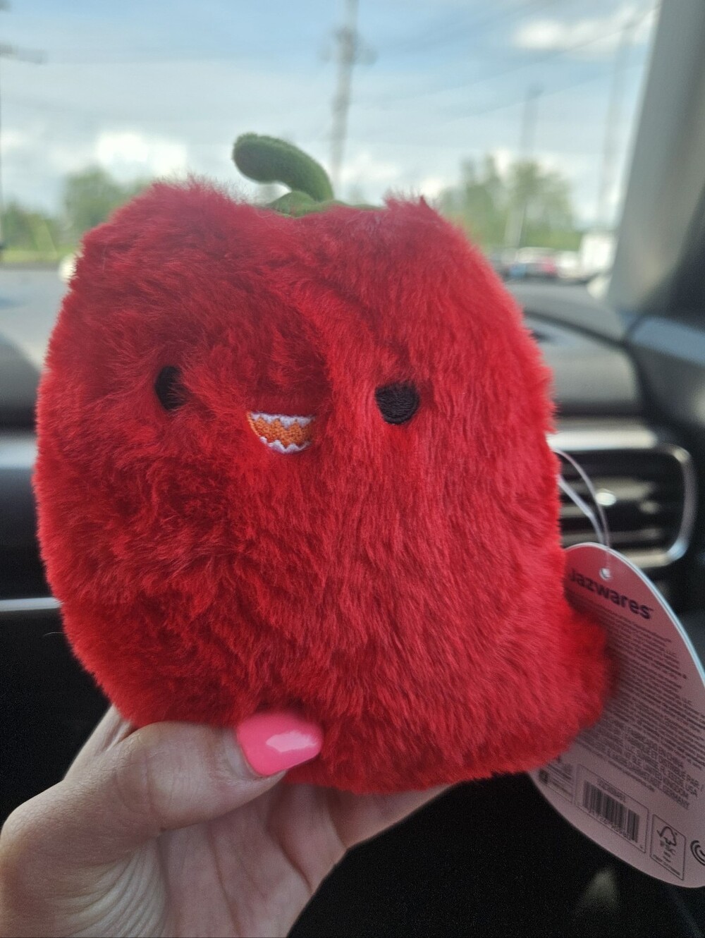 NWT Squishmallows Fuzz A Mallows Christo The Red Hot Pepper Fuzzy 5" Plush